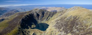 Llyn Cau & Cadair Idris Snowdonia Aerial Mid Scenery
